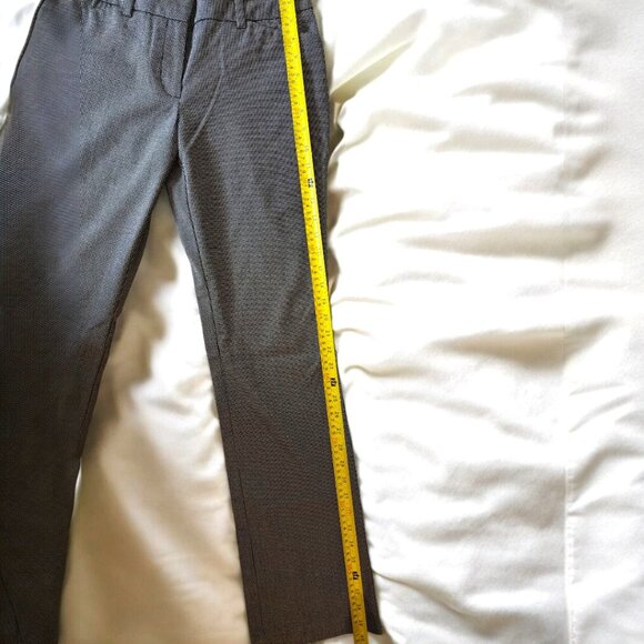 NY & Co 7th Avenue Pants Size 2 Micro Check Dress Slacks Workwear Career Trouser - Picture 5 of 10